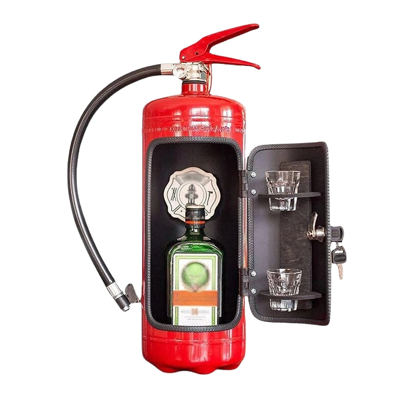 DrinkMaster – Dekorativ Flaskeholder Formet som Brandslukker