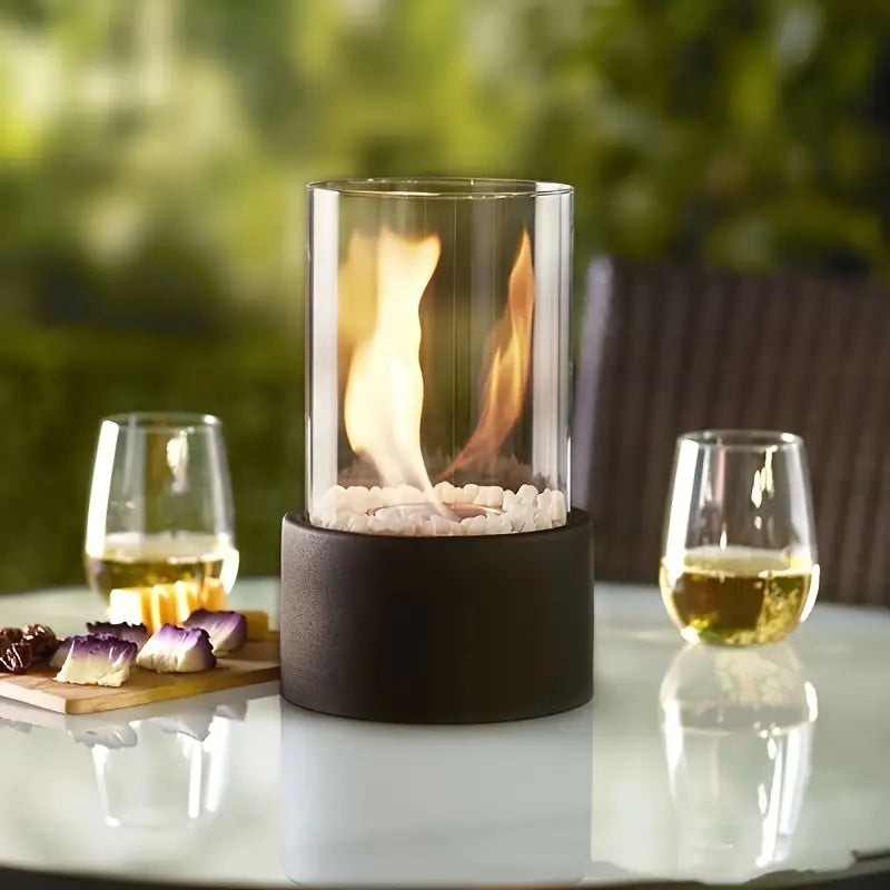 LumiFlame – Bærbar Bordpejs med Moderne Design til Hygge og Stemning Overalt