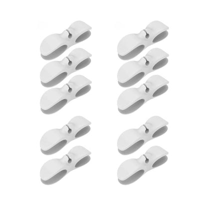 CableCradle – Multi-Slot Kompakt kabelholder med klæbende base til pæn ledningsarrangement