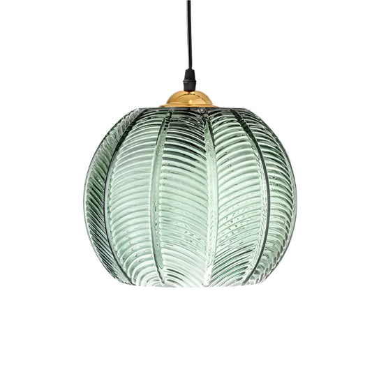 EcoAura – Elegant grøntonet pendellampe med blød LED-glød