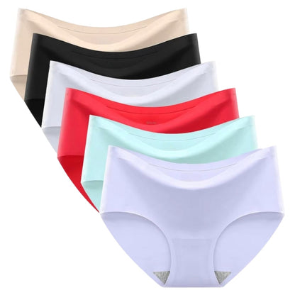 Joanne – 5-Pak Højtaljede Trusser med Åndbart Stof og Lækagesikkert Design