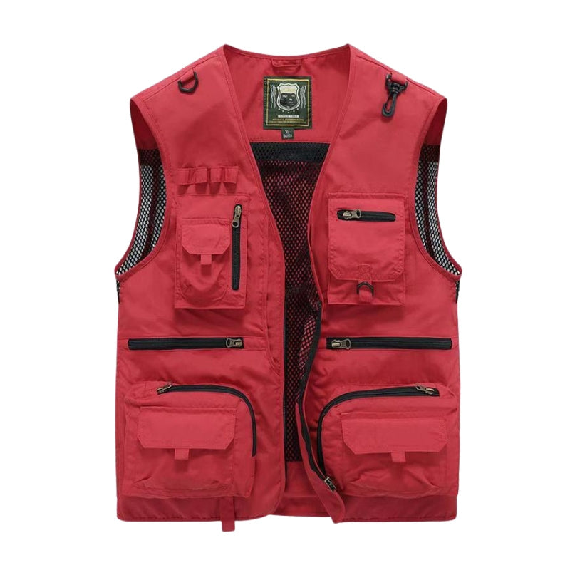 Toby – Let Outdoor-vest med Lynlås og Funktionslommer