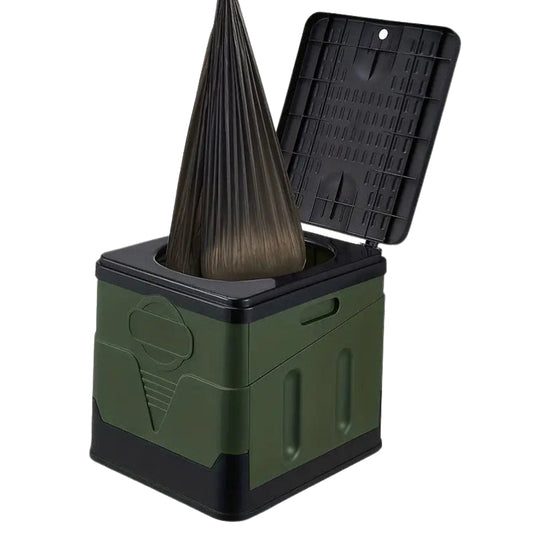 GoComfort – Transportabel Sammenklappelig Toilet med Lugtbegrænsende Affaldsbeholder