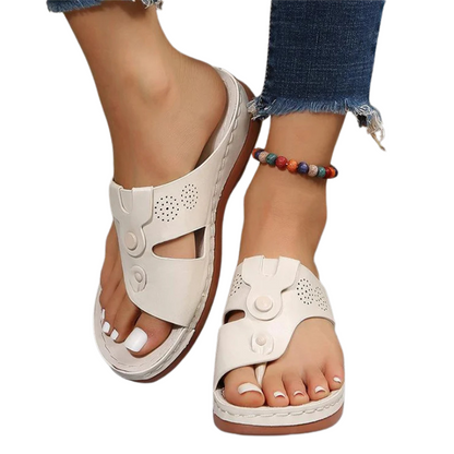 Soleil – Trendy leopardprintede sandaler med elegant design og støttende sål for komfort