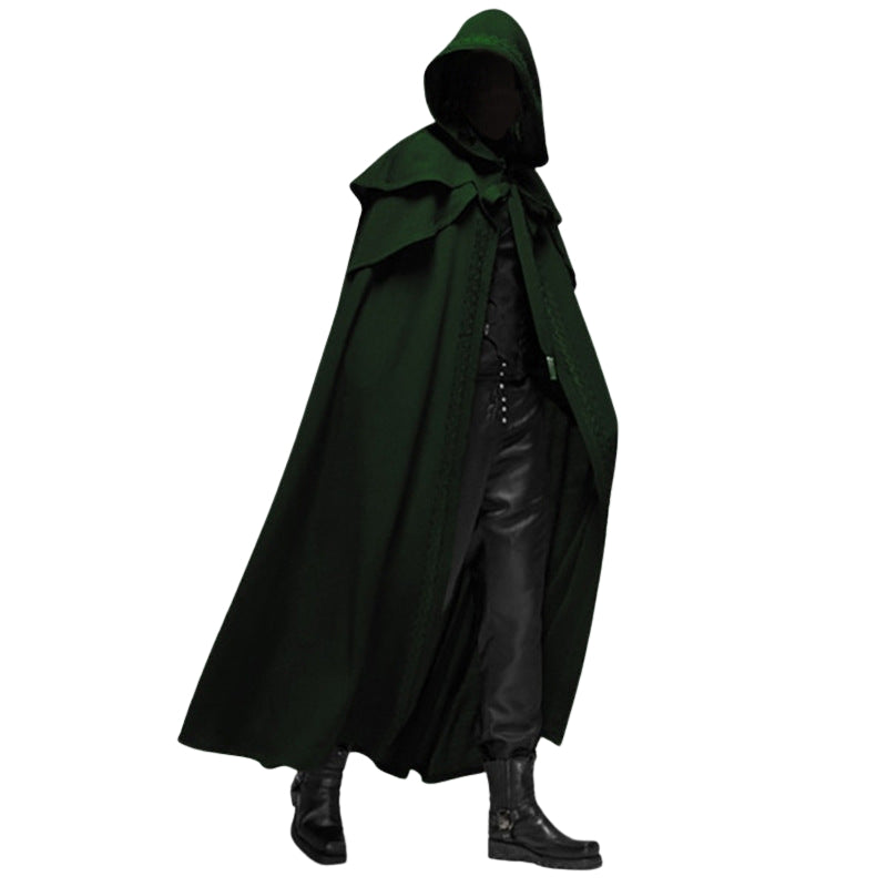 ShadowCrest – Lang Kappe med Høj Hætte til Kostumer og Lag-På-Lag-Outfits