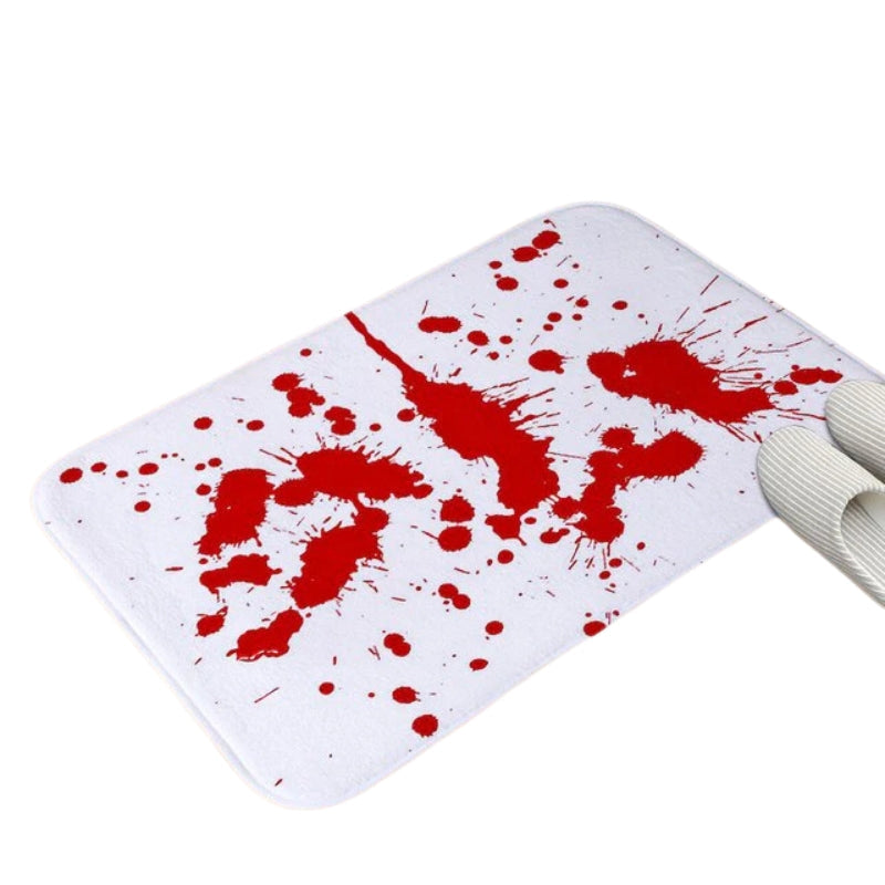 BloodPrint – Termokrom Halloween-måtte med vandaktiverede blodige fodspor