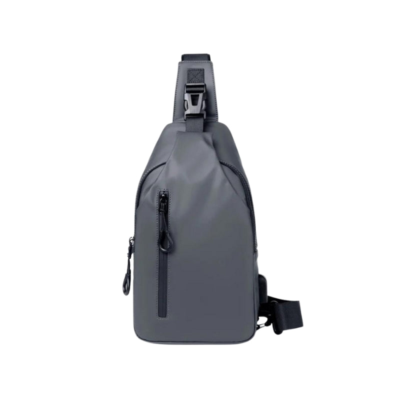 CarryEase – Vandtæt Crossbody-Taske med USB-Port og Flere Rum