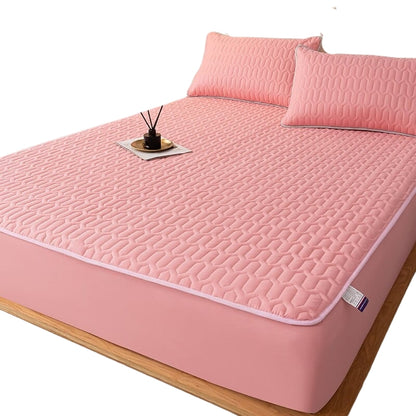 AquaSlumber – Vandtæt Madrasbeskytter med Quiltet Polstring og Elastisk Pasform