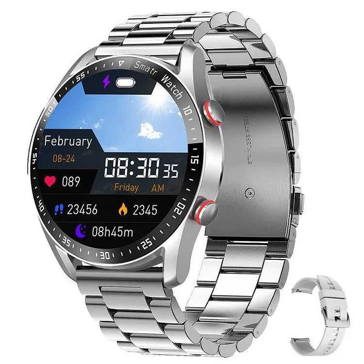 PulseTrack – Sundhedssporing Smartwatch med musiklagring og Bluetooth opkald