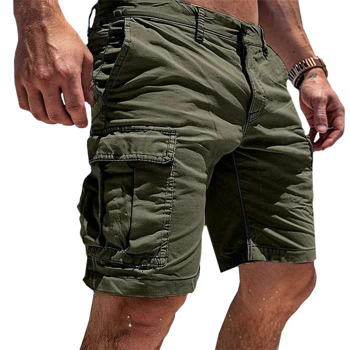 James – Letvægts Cargo Shorts i Bomuld med Flere Lommer