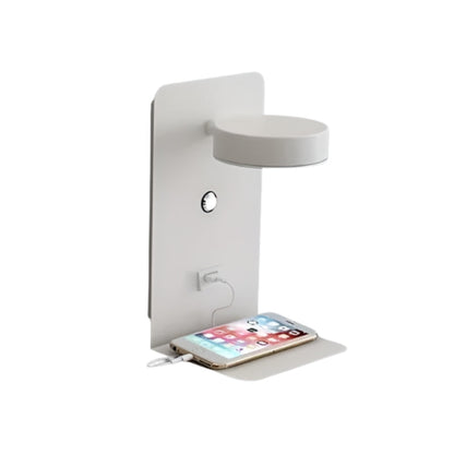 DazzleShelf – Væghængt Natlampe med Hylde og USB-Opladningsport