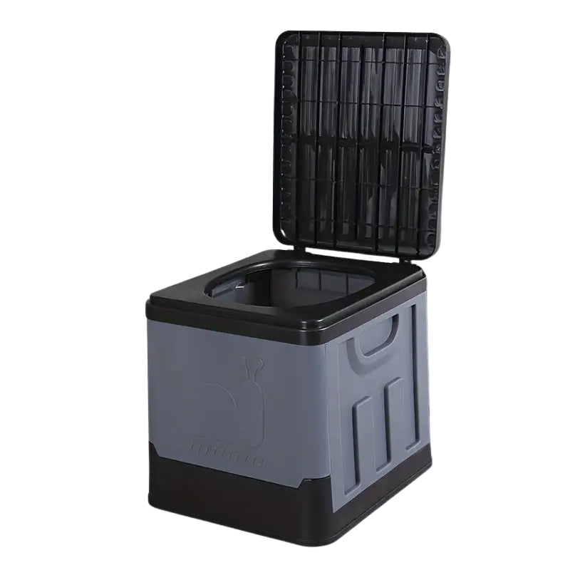 GoComfort – Transportabel Sammenklappelig Toilet med Lugtbegrænsende Affaldsbeholder