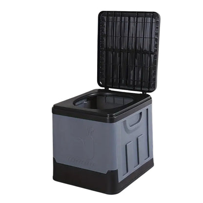 GoComfort – Transportabel Sammenklappelig Toilet med Lugtbegrænsende Affaldsbeholder