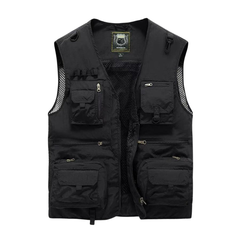 Toby – Let Outdoor-vest med Lynlås og Funktionslommer