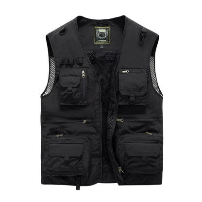 Toby – Let Outdoor-vest med Lynlås og Funktionslommer