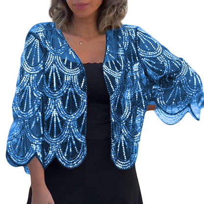 Alina – Kortærmet åben cardigan med afslappet pasform