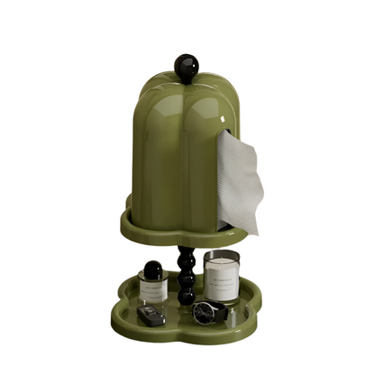 StealthBox – Elegant vævsholder med kuppellåg og skjult opbevaring i moderne design