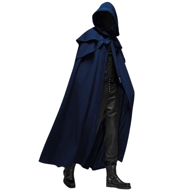 ShadowCrest – Lang Kappe med Høj Hætte til Kostumer og Lag-På-Lag-Outfits