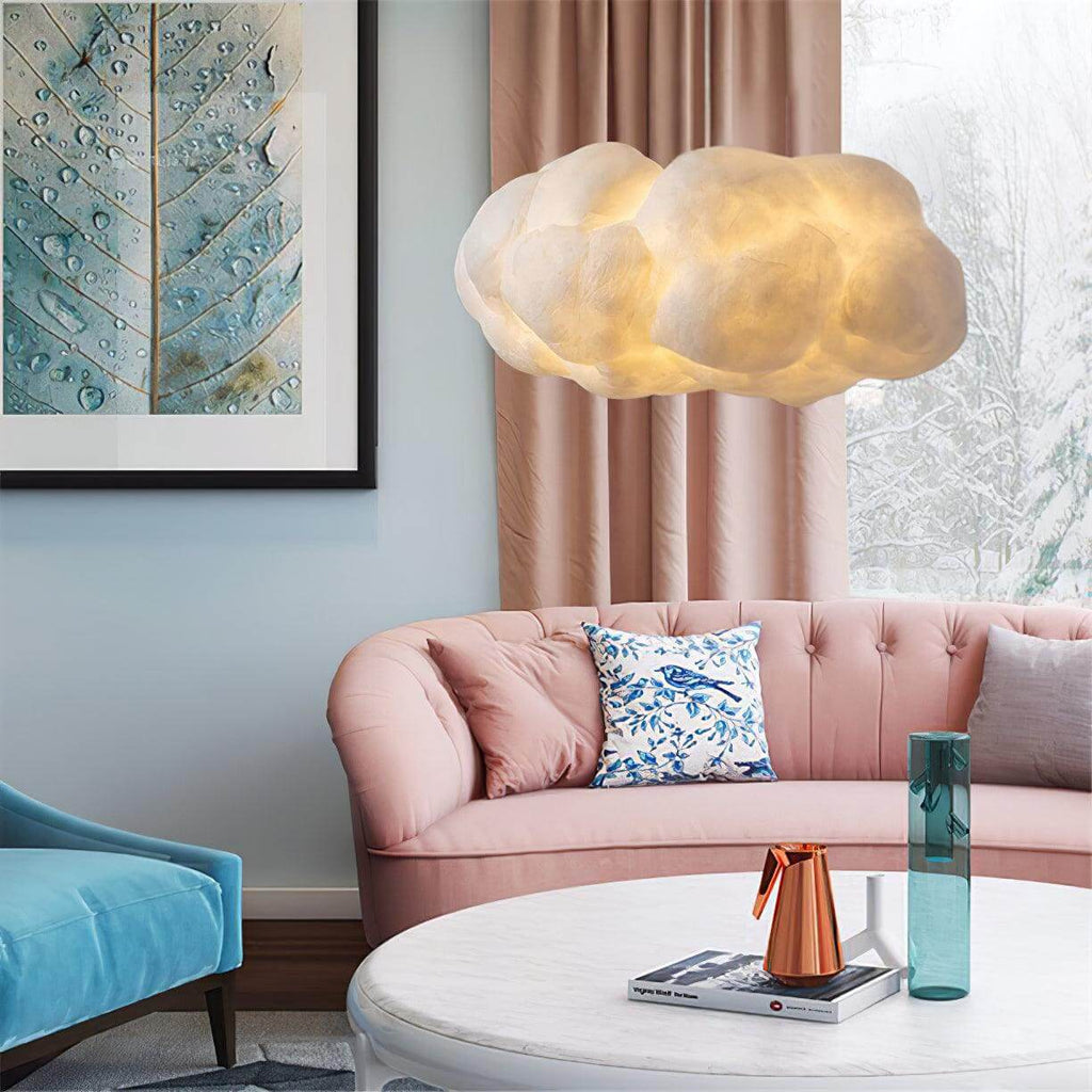 CloudGlow – Skyformet Loftlampe med Blødt Diffust Lys