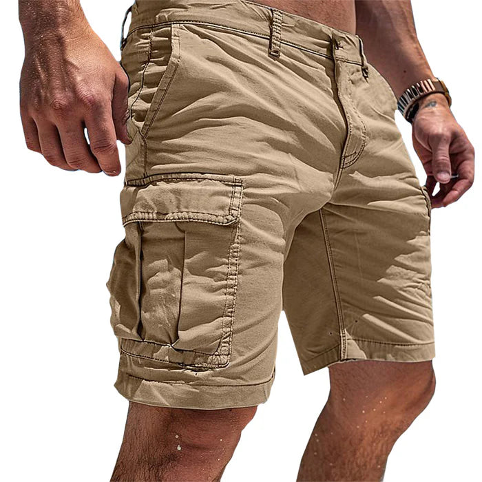 James – Letvægts Cargo Shorts i Bomuld med Flere Lommer