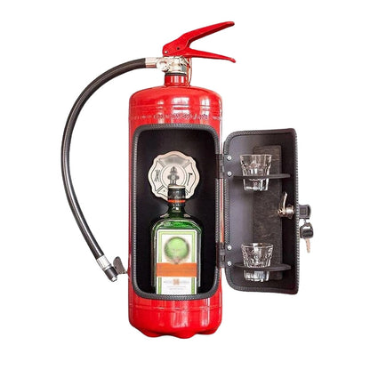 DrinkMaster – Dekorativ Flaskeholder Formet som Brandslukker
