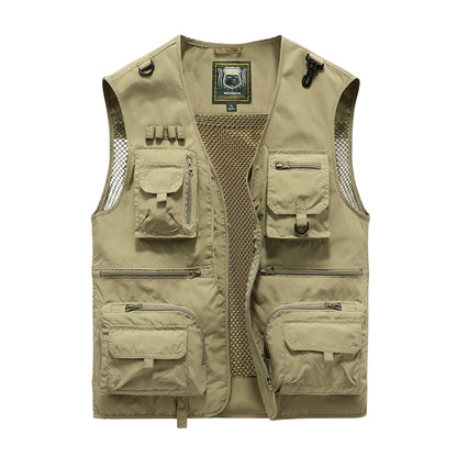 Toby – Let Outdoor-vest med Lynlås og Funktionslommer