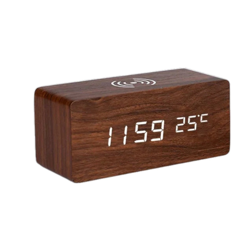 EchoClock – Smart Clock med trådløs opladning og stemmestyring for en strømlinet rutine