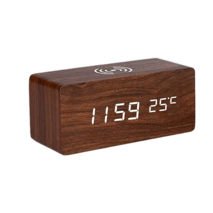 EchoClock – Smart Clock med trådløs opladning og stemmestyring for en strømlinet rutine