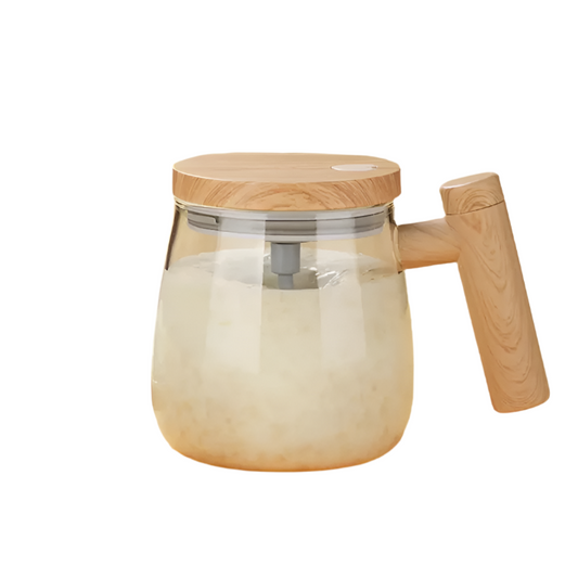 StirMate – Selv-rørende rejsekrus med én-knaps funktion og spildsikkert låg