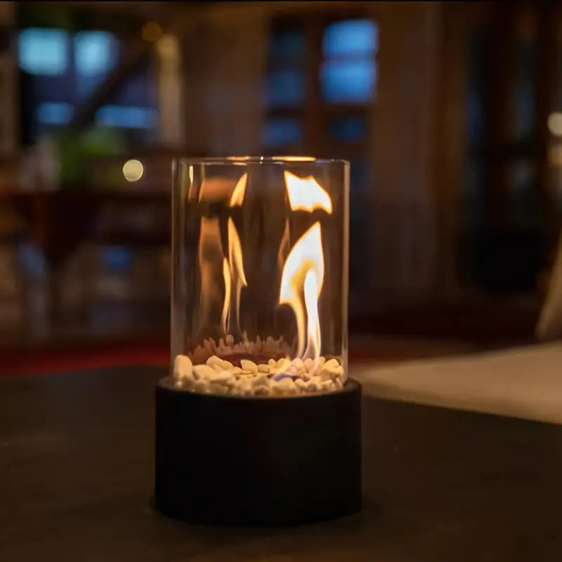 LumiFlame – Bærbar Bordpejs med Moderne Design til Hygge og Stemning Overalt