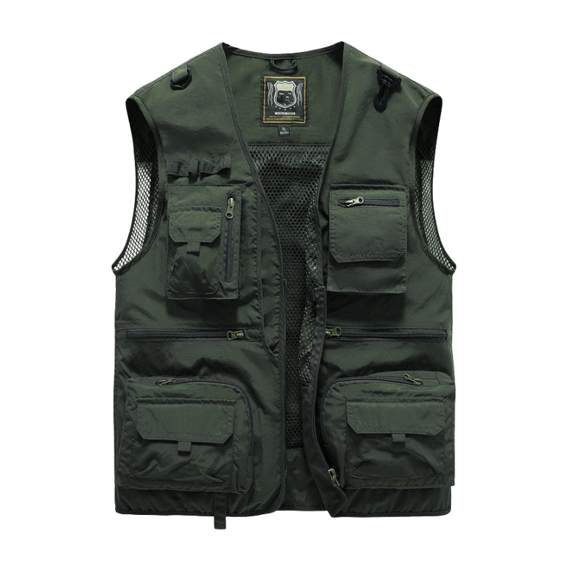 Toby – Let Outdoor-vest med Lynlås og Funktionslommer