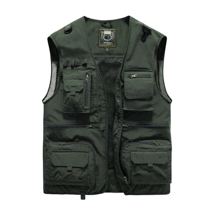 Toby – Let Outdoor-vest med Lynlås og Funktionslommer