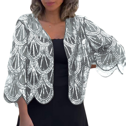 Alina – Kortærmet åben cardigan med afslappet pasform