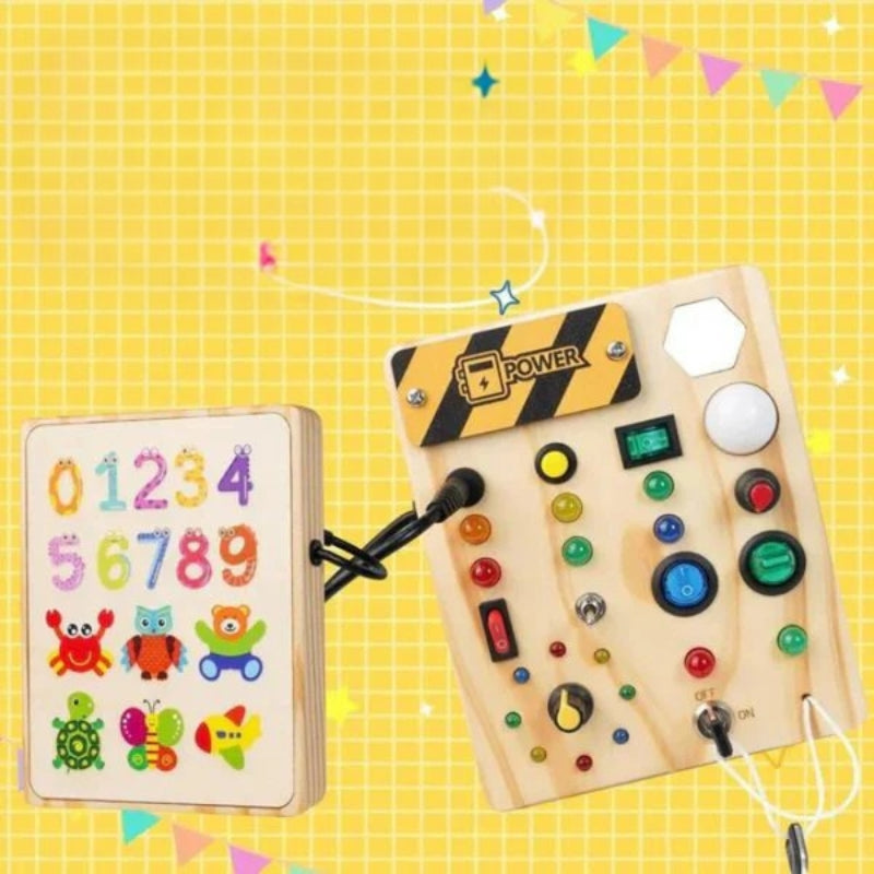 TrekPlay – Interactive Learning Board med kontakter og LED lys