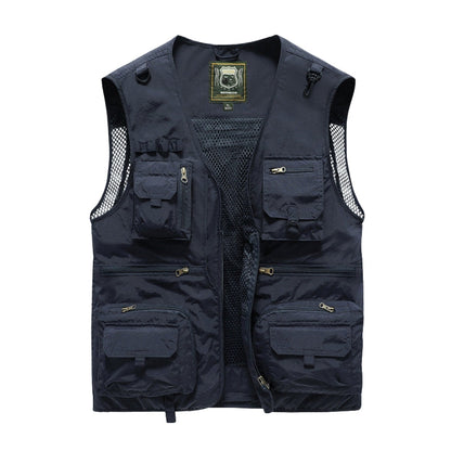 Toby – Let Outdoor-vest med Lynlås og Funktionslommer