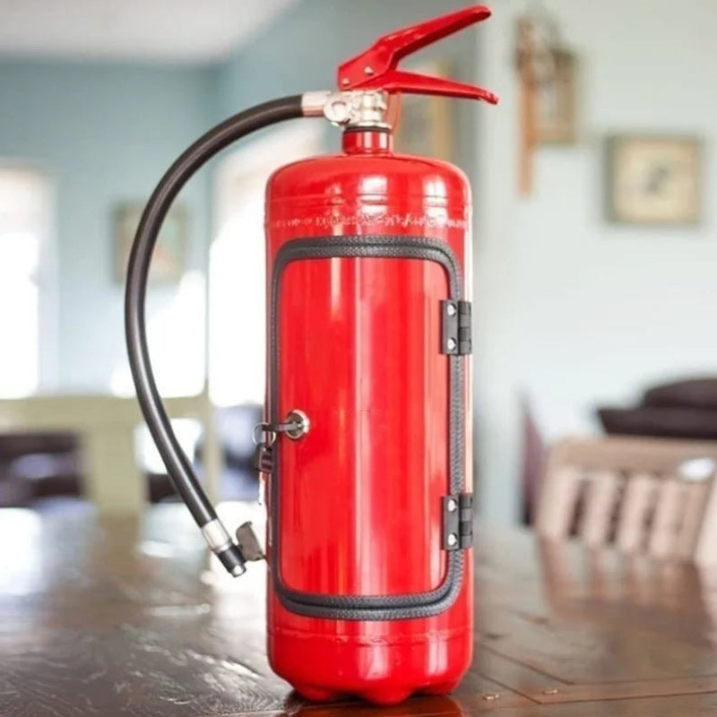 DrinkMaster – Dekorativ Flaskeholder Formet som Brandslukker
