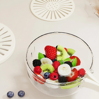 CookNova – Pladsbesparende køkken-skål med roterende afløb og nemt håndtag