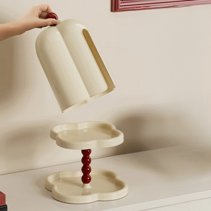 StealthBox – Elegant vævsholder med kuppellåg og skjult opbevaring i moderne design