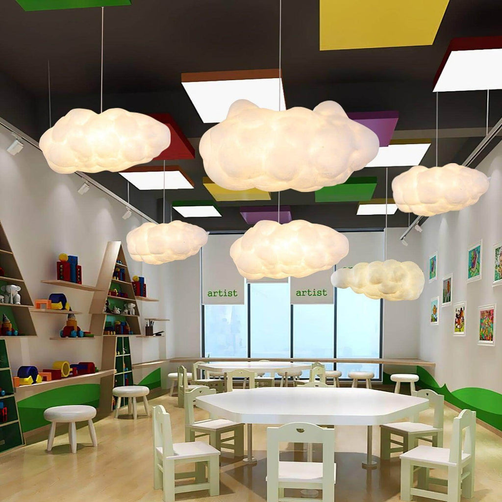 CloudGlow – Skyformet Loftlampe med Blødt Diffust Lys