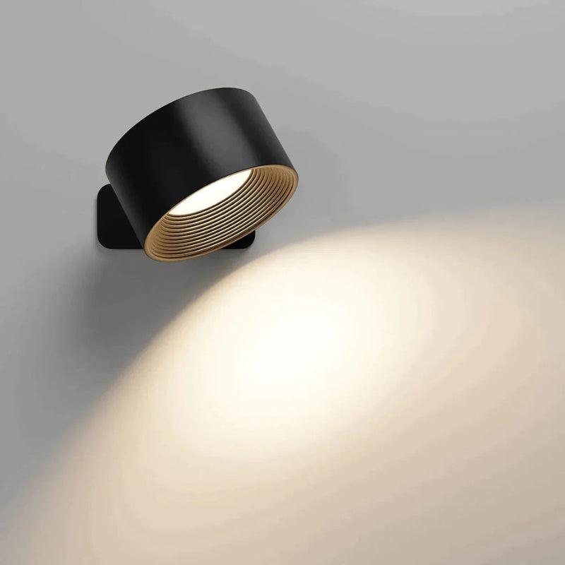 Noah – 360° Genopladelig Væglampe med Touch og Magnetisk Montering