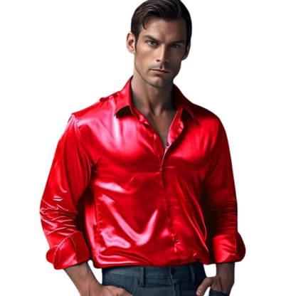 Maxwell – Klassisk skjorte med knaplukning, slim fit og elegant reversdesign