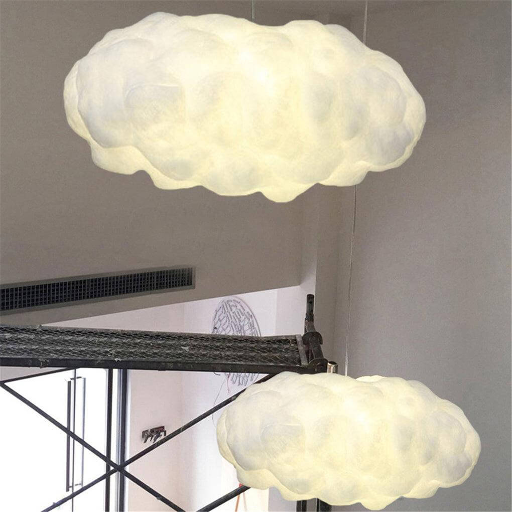 CloudGlow – Skyformet Loftlampe med Blødt Diffust Lys