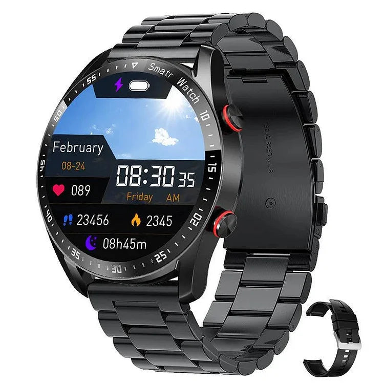 PulseTrack – Sundhedssporing Smartwatch med musiklagring og Bluetooth opkald