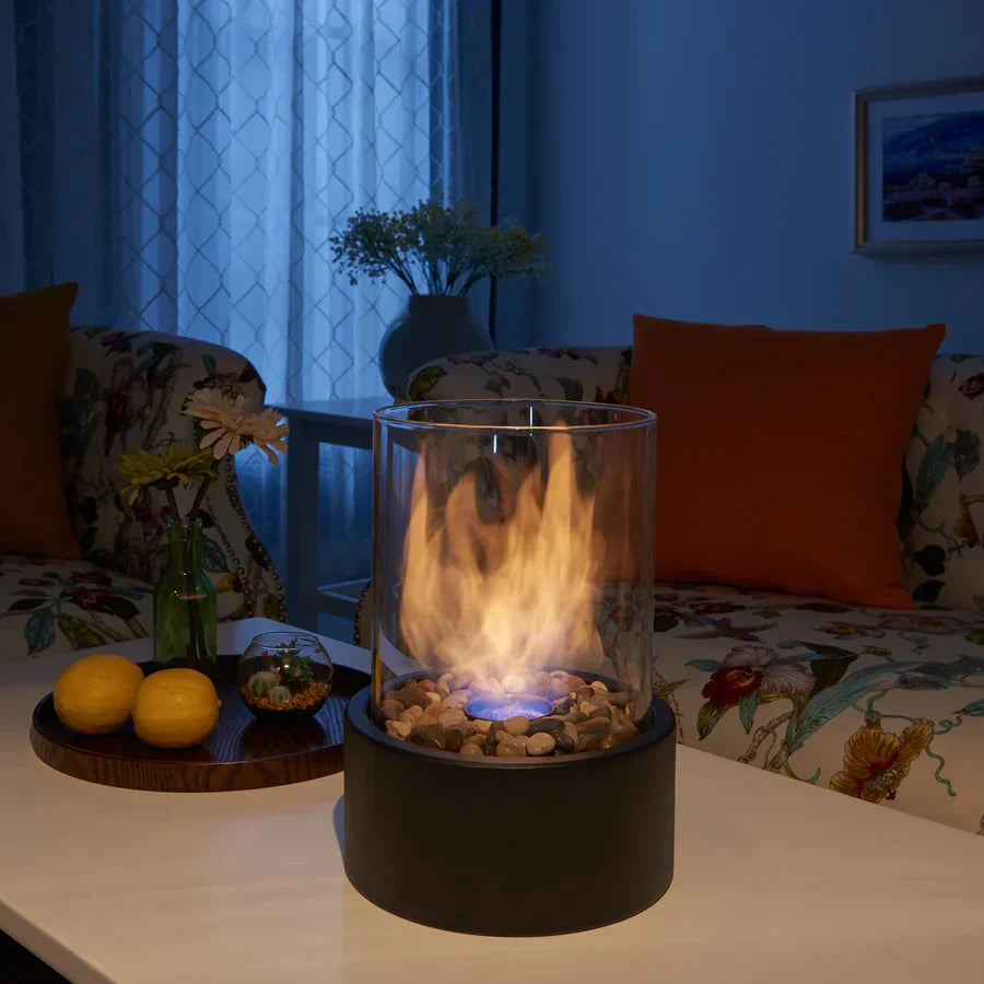 LumiFlame – Bærbar Bordpejs med Moderne Design til Hygge og Stemning Overalt