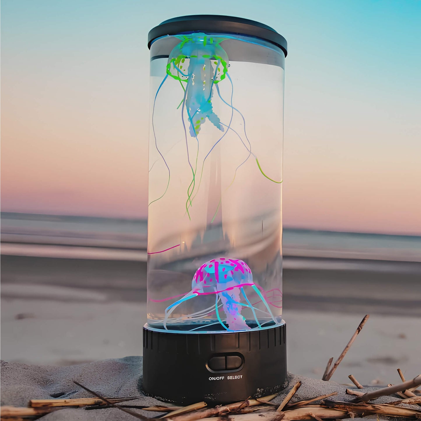 AquaDream – Vandmandslampe med justerbare lystilstande for beroligende stemning