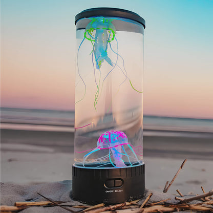 AquaDream – Vandmandslampe med justerbare lystilstande for beroligende stemning