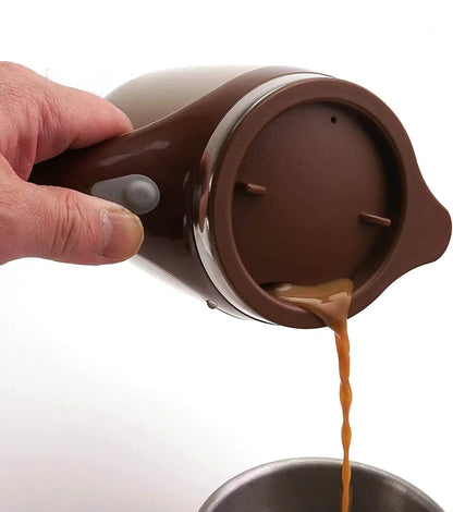 StirGo – Mat selv-rørende rejsekrus med spildsikkert låg og én-knaps rørefunktion