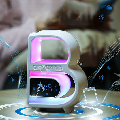 BeatGlow – Farverigt vækkeur med RGB-lys, Bluetooth-højtaler og touch-styring