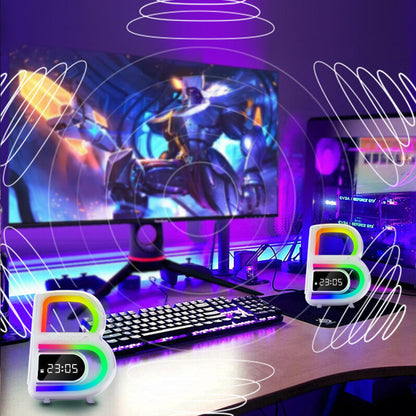 BeatGlow – Farverigt vækkeur med RGB-lys, Bluetooth-højtaler og touch-styring