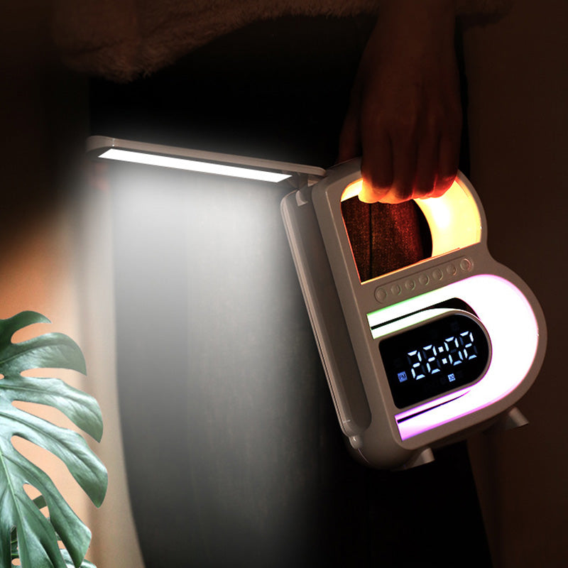 BeatGlow – Farverigt vækkeur med RGB-lys, Bluetooth-højtaler og touch-styring